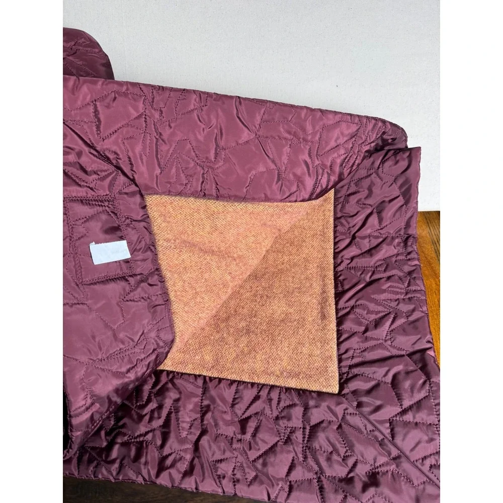 rag & bone Logo Wool Polyester Puffer Blanket 73.5